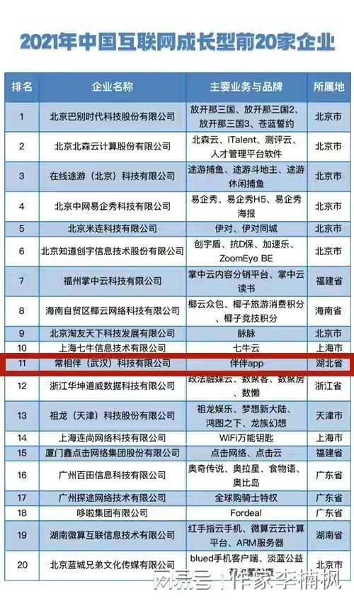 互聯網百強企業地域分布分析 北京占據主導地位，武漢與成都展現區域潛力